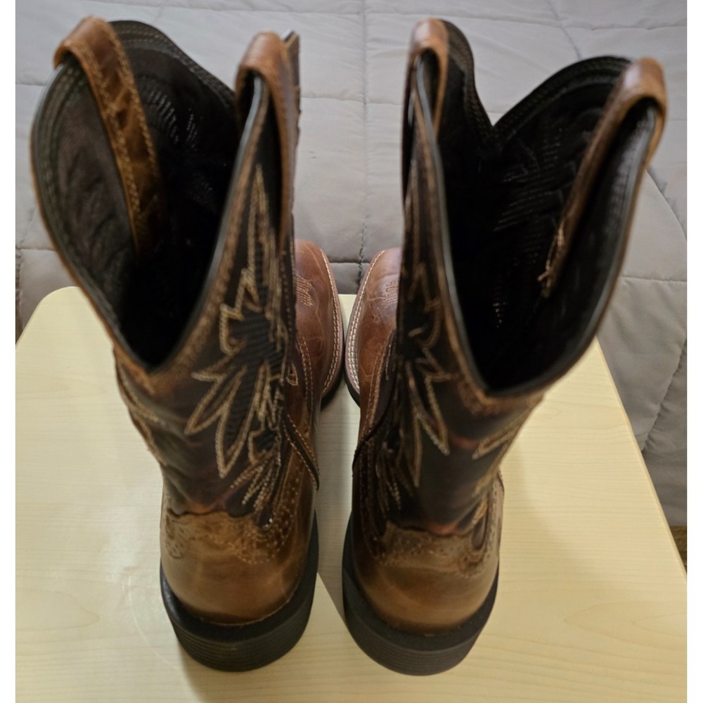 Ariat® (Men's 10.5 WIDE) Sport Cool VentTEK™ Cowboy Boot, Dark/2-Tone Tan - $220 - Picture 7 of 12
